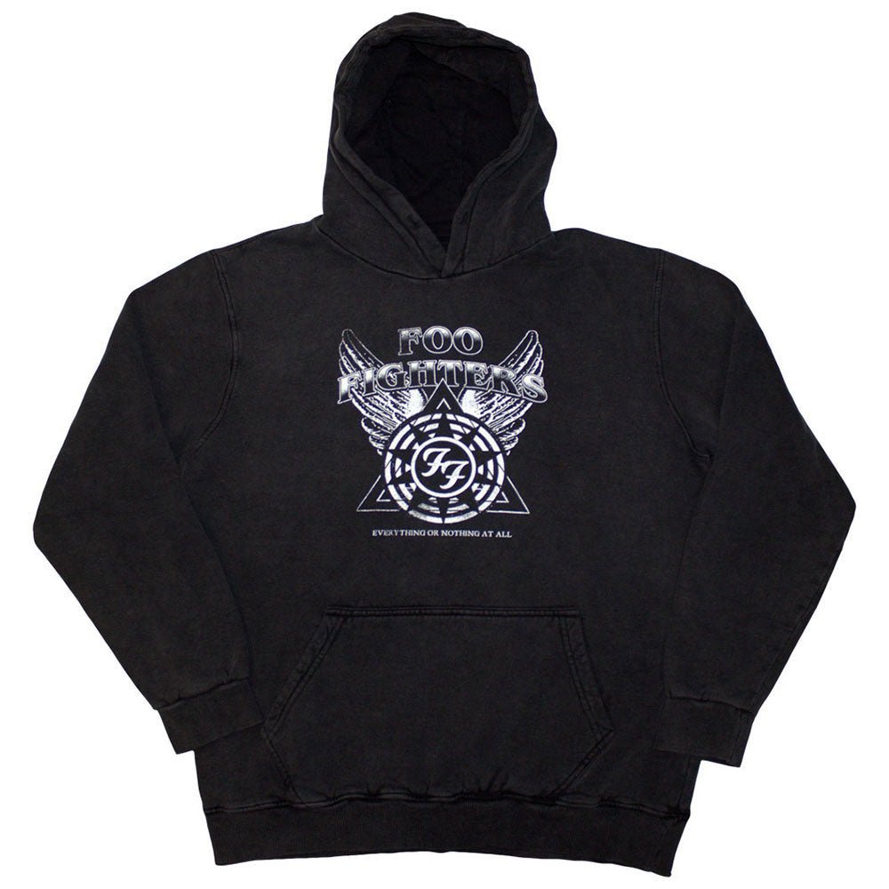 【予約商品】 FOO FIGHTERS フーファイターズ (10月 来日 ) - Everything Or Nothing At All Logo / Stone Wash / Charcoal Grey / パーカー・スウェット / メンズ - PGS